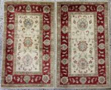 Шелковый Афганский ковер ручной работы Сhoubi (Чуби)1.32x0.76