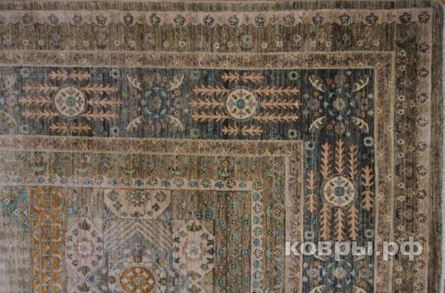 ковер ручной работы Шелковый Афганский ковер ручной работы Mamluk (Мамлук) 4.17x3.02 — фото 3