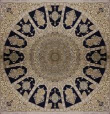 Шелковый Индийский ковер ручной работы Kashmir (Кашмир Гомбад) 2.5x2.5