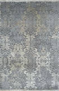 Индийский ковер ручной работы из шелка и шерсти 1.7x2.41