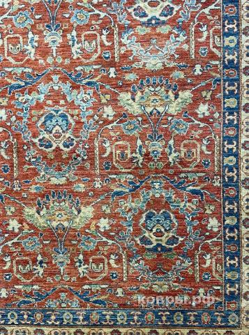 ковер ручной работы Шелковый Афганский ковер ручной работы Сhoubi Ziegler (Чуби зиглер) 7x4.94 — фото 3