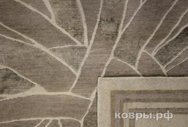 ковер ручной работы Индийский ковер ручной работы из шелка и шерсти 3.04x2.98 — фото 3