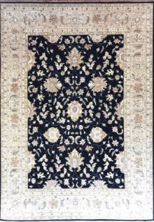 Шелковый Афганский ковер ручной работы Сhoubi Ziegler (Чуби зиглер) 4.02x2.91