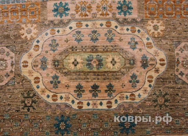 ковер ручной работы Шелковый Афганский ковер ручной работы Mamluk (Мамлук) 4.17x3.02 — фото 4
