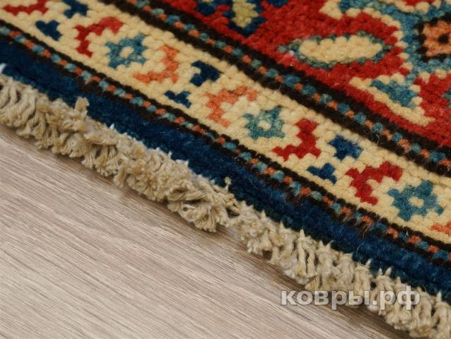 ковер ручной работы Пакистанский ковер ручной работы Казах 1.02x1.48м — фото 12