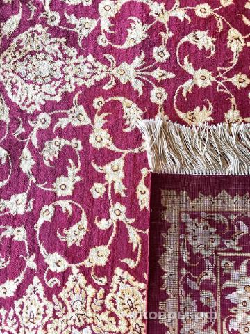 ковер ручной работы Шелковый Иранский ковер ручной работы Qum (Кум) 1.97x1.32 — фото 2