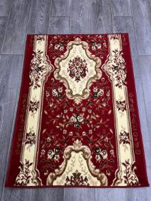 Коврик № 668 , красный  ,размер 0,9 на 1,2 метра