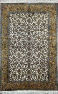 Шелковый Индийский ковер ручной работы Kashmir (Кашмир) 2.33x1.53