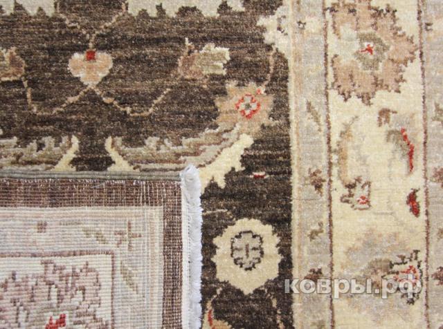 ковер ручной работы Шерстяной Афганский ковер ручной работы Сhoubi Ziegler (Чуби зиглер) 4.19x0.76 — фото 2