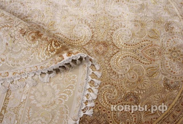 ковер ручной работы Шелковый Китайский ковер ручной работы 3.13x2.15 — фото 4