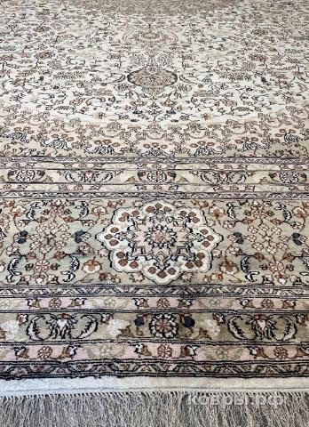 ковер ручной работы Шелковый Китайский ковер ручной работы 5.95x4.19 — фото 3