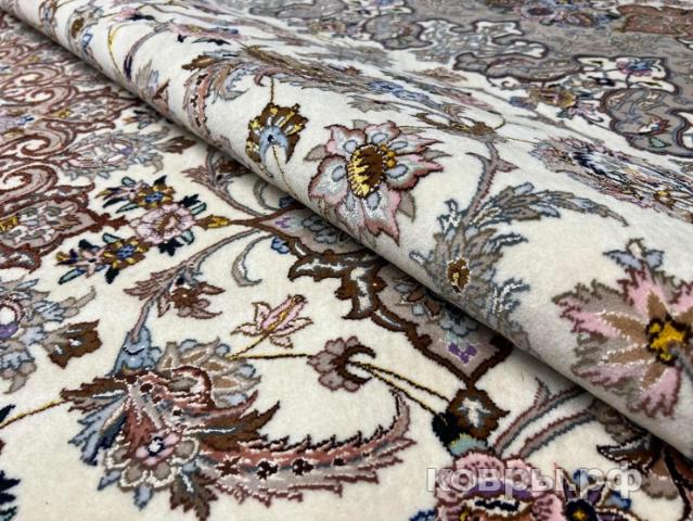 ковер ручной работы Иранский ковер ручной работы из шелка и шерсти Isfahan (Исфахан) 4.1x3.1 — фото 2