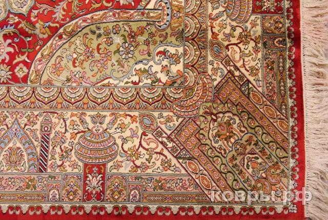 ковер ручной работы Шелковый Индийский ковер ручной работы Kashmir (Кашмир) 1.97x1.8 — фото 3