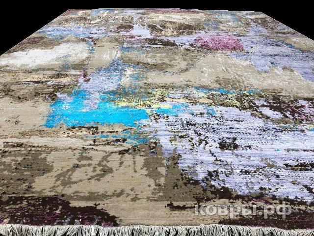 ковер ручной работы Индийский ковер ручной работы из шелка и шерсти 3.06x2.43 — фото 2