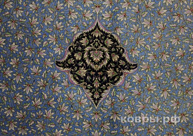 ковер ручной работы Шелковый Иранский ковер ручной работы Qum (Кум Майсуми) 5.1x3.47 — фото 2