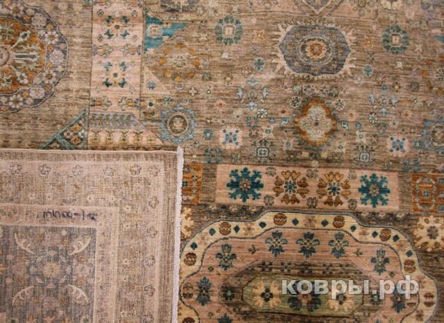 ковер ручной работы Шелковый Афганский ковер ручной работы Mamluk (Мамлук) 4.17x3.02 — фото 6