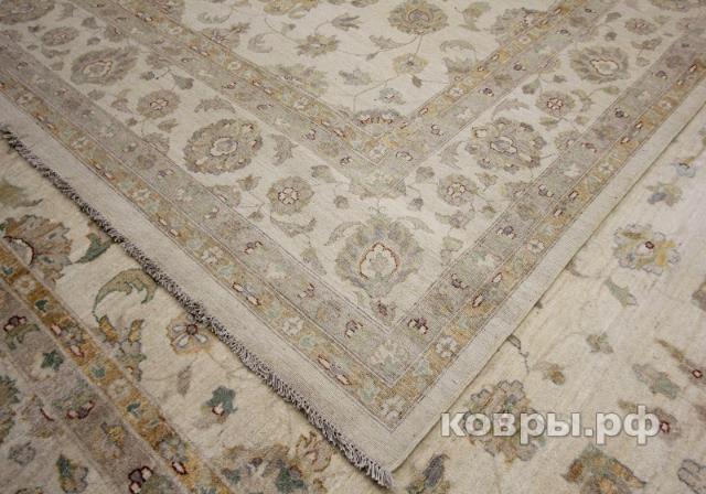 ковер ручной работы Шелковый Афганский ковер ручной работы Сhoubi (Чуби) 5.4x3.58 — фото 6