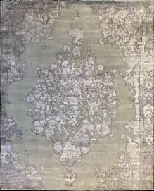 Индийский ковер ручной работы из шелка и шерсти 4.5x3.65