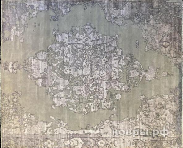 ковер ручной работы Индийский ковер ручной работы из шелка и шерсти 4.5x3.65