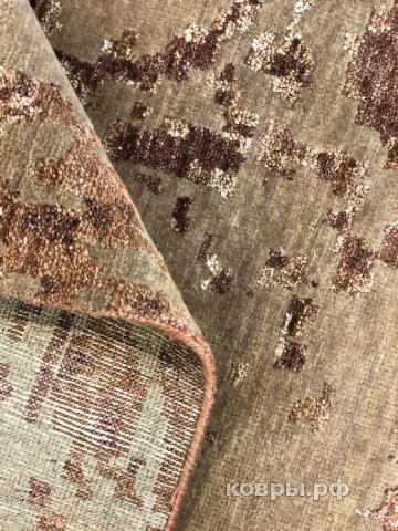 ковер ручной работы Индийский ковер ручной работы из шелка и шерсти 4.22x3.03 — фото 4