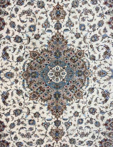 ковер ручной работы Шелковый Иранский ковер ручной работы Qum (Кум) 2.97x1.96 — фото 2