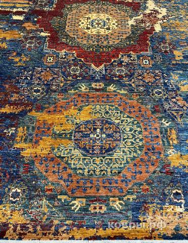 ковер ручной работы Шелковый Афганский ковер ручной работы Bidjar (Биджар) 3.46x2.68 — фото 2