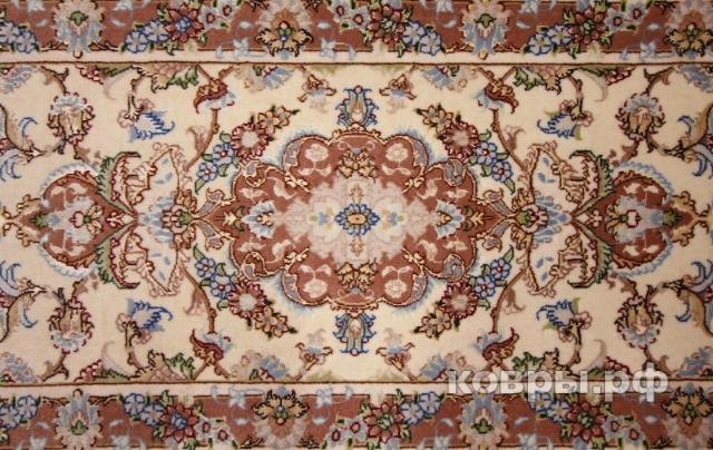 ковер ручной работы Иранский ковер ручной работы из шелка и шерсти Tabriz (Табриз)  1.6x0.53 — фото 3