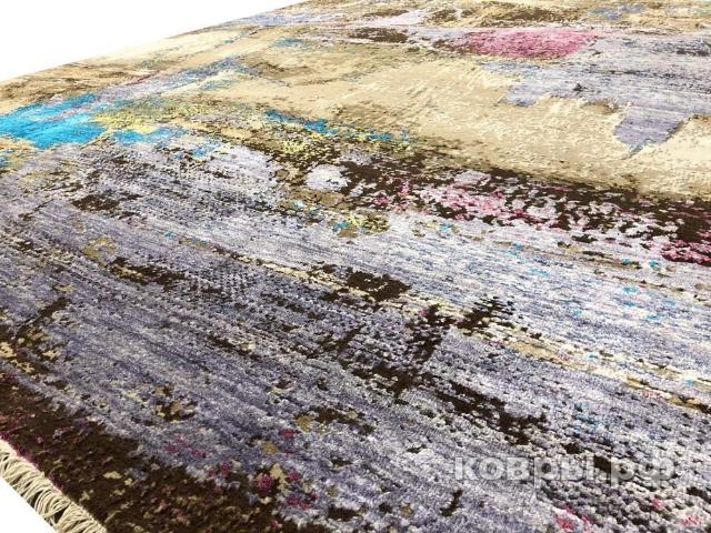 ковер ручной работы Индийский ковер ручной работы из шелка и шерсти 3.06x2.43 — фото 3