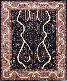 Шелковый Афганский ковер ручной работы Сhoubi (Чуби) 3.25x2.68