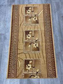 Коврик № 1241,светло-коричневый,размер 1,72 на 1 метра