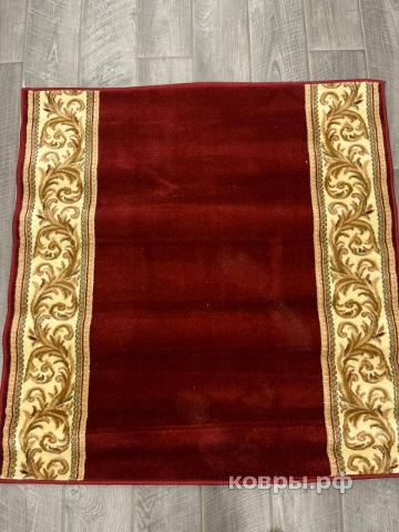 Халява Коврик № 1402,бордовый,размер 1,2 на 1,2 метра