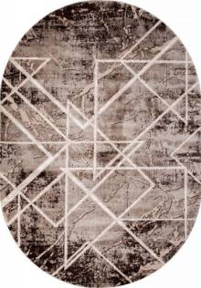 Ковер ARMINA 04035B DARK BROWN Овал