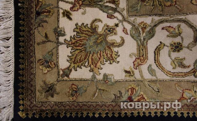 ковер ручной работы Индийский ковер ручной работы из шелка и шерсти Agra (Агра) 3.71x2.8 — фото 4