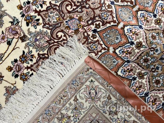 ковер ручной работы Иранский ковер ручной работы из шелка и шерсти Isfahan (Исфахан) 4.1x3.1 — фото 4
