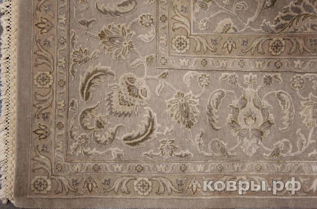 ковер ручной работы Индийский ковер ручной работы из шелка и шерсти Aurora (Аврора) 3.68x2.82 — фото 3