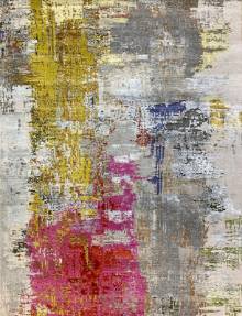 Индийский ковер ручной работы из шелка и шерсти 4.29x3.12