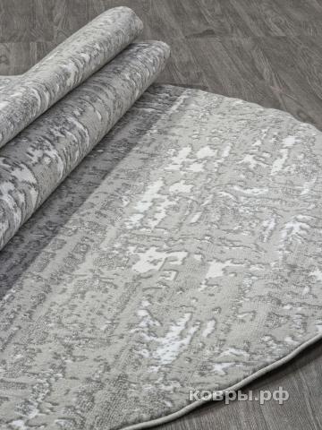 ковер MERINOS RICHI 8667 GRAY-CREAM Овал — фото 3