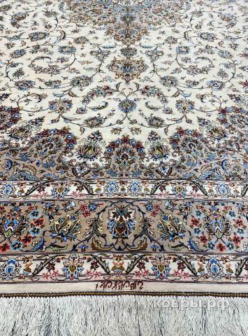 ковер ручной работы Шелковый Иранский ковер ручной работы Qum (Кум) 2.97x1.96 — фото 3