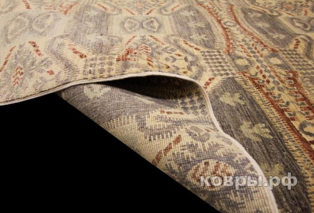 ковер ручной работы Шелковый Афганский ковер ручной работы Ikat (Икат) 2.41x1.74 — фото 7