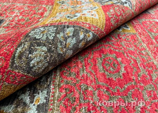 ковер ручной работы Шелковый Афганский ковер ручной работы Сhoubi (Чуби) 2.95x2.47 — фото 4