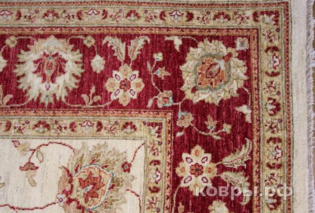 ковер ручной работы Шелковый Афганский ковер ручной работыСhoubi (Чуби)  3.42x2.47 — фото 3