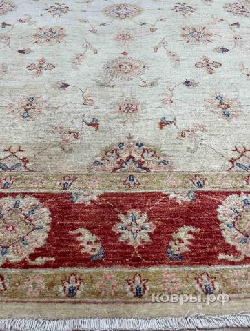 ковер ручной работы Афганский ковер ручной работы из шелка и шерсти Сhoubi Ziegler (Чуби зиглер) 2.41x1.78 — фото 3