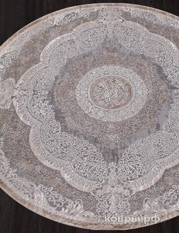ковер KARMEN HALI ARMINA 03880C GREY / BROWN Круг — фото 2