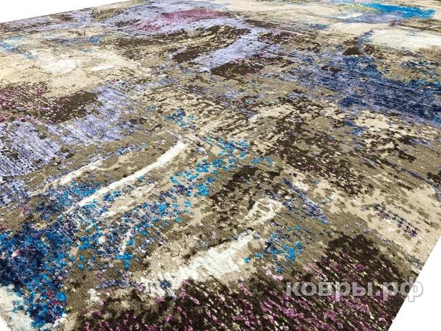 ковер ручной работы Индийский ковер ручной работы из шелка и шерсти 3.06x2.43 — фото 4