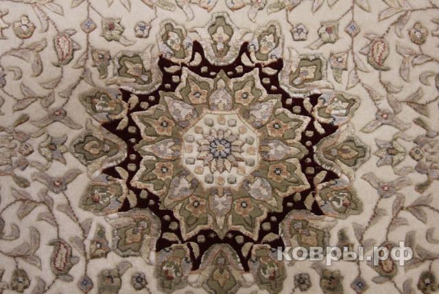 ковер ручной работы Индийский ковер ручной работы из шелка и шерсти Agra (Агра) 1.56x0.95 — фото 3