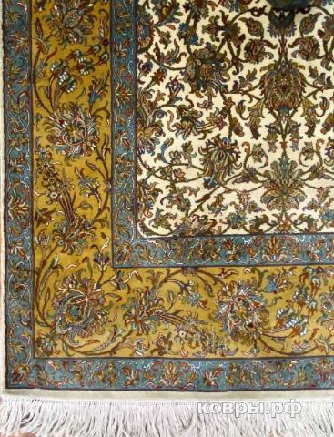 ковер ручной работы Шелковый Индийский ковер ручной работы Kashmir (Кашмир) 2.33x1.53 — фото 4