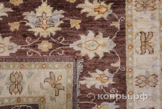 ковер ручной работы Шерстяной Афганский ковер ручной работы Сhoubi Ziegler (Чуби зиглер) 3.96x0.94 — фото 3