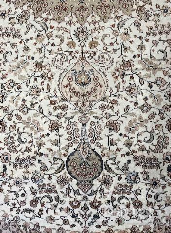 ковер ручной работы Шелковый Китайский ковер ручной работы 5.95x4.19 — фото 4