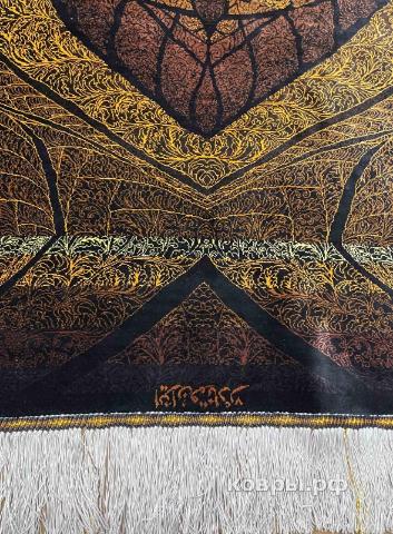 ковер ручной работы Шелковый Иранский ковер ручной работы Qum (Кум) 1.5x0.97 — фото 2