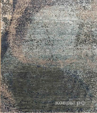 ковер ручной работы Индийский ковер ручной работы из шелка и шерсти 3.68x2.73 — фото 2